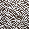 Swim Knit Brown Zebra Print 4-Way Stretch