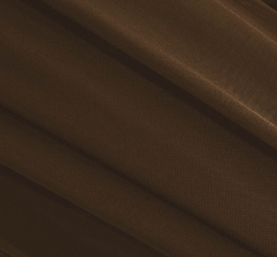 Brown Stretch Mesh Fabric