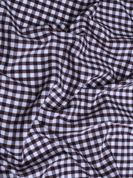 Gingham 1/4" Checkered Poly Cotton Fabric - Checkered Pattern, 57/58" Width (1 Yard)
