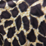 Fleece Fabric Giraffe Print 60" Wide