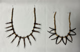 Brown Ula Nifo Necklace - Brown Polynesian Design, Spikes Facing Upwards, Spikes Facing To The Sides (1 Piece)