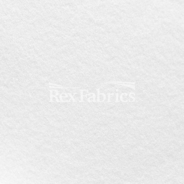 Brushed Tricot Polyester Spandex Fabric - White Solid, 58/60" Width, 250 GSM (1 Yard)