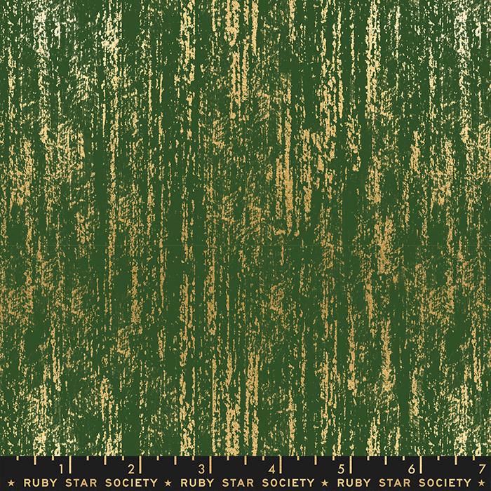 Quilting Cotton Brushed Metallic Sarah Green Ruby Star Society
