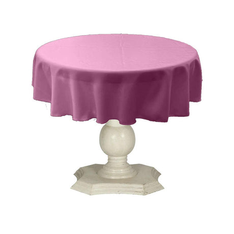 Tablecloth Dull Bridal Satin Fabric - Solid Color, 45" Round (1 Piece)