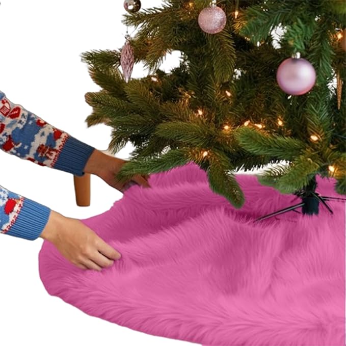 Faux Fur Christmas Tree Skirt 36 Inch