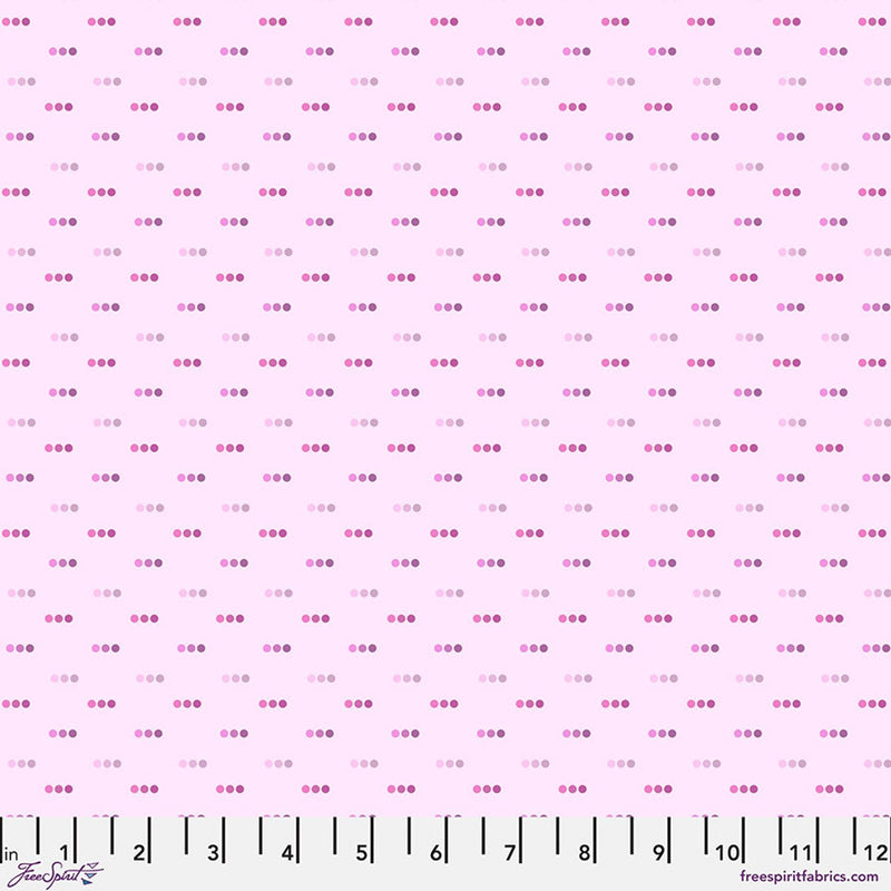 Cotton Bubblegum Dotty Fabric 44/45" by the Yard