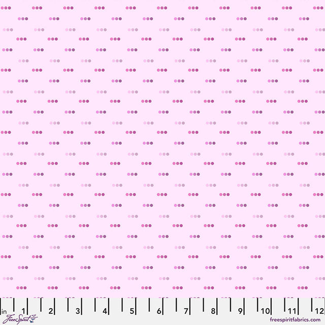 Cotton Bubblegum Dotty Fabric 44/45" by the Yard
