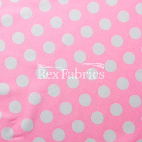 E-Z Dots Matte Nylon Spandex Fabric - Multicolor Polka Dots, 58/60" Width (1 Yard)