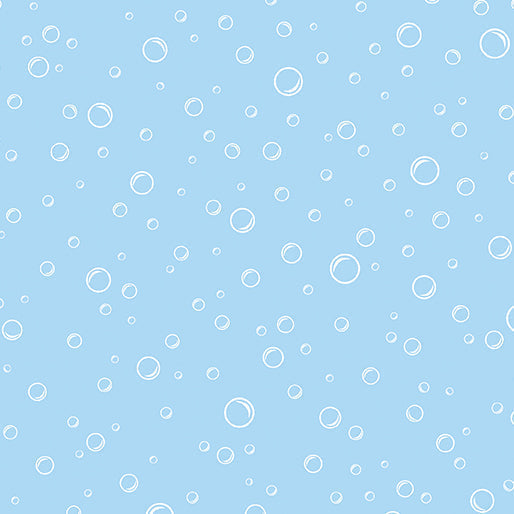Cotton Quilting Fabric Bubbly Light Peri Blue 44/45"