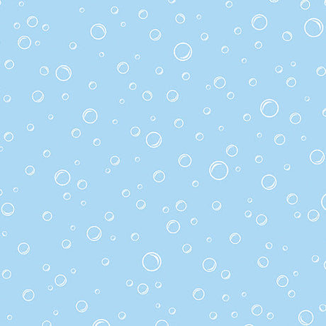 Cotton Quilting Fabric Bubbly Light Peri Blue 44/45"