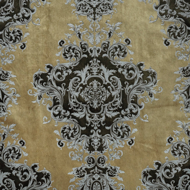 Velvet Upholstery Fabric Buckingham Embossed Printed