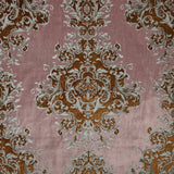 Velvet Upholstery Fabric Buckingham Embossed Printed