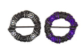Rhinestone Beaded Ribbon Slider 3"