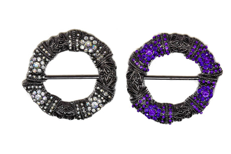 Rhinestone Beaded Ribbon Slider 3"