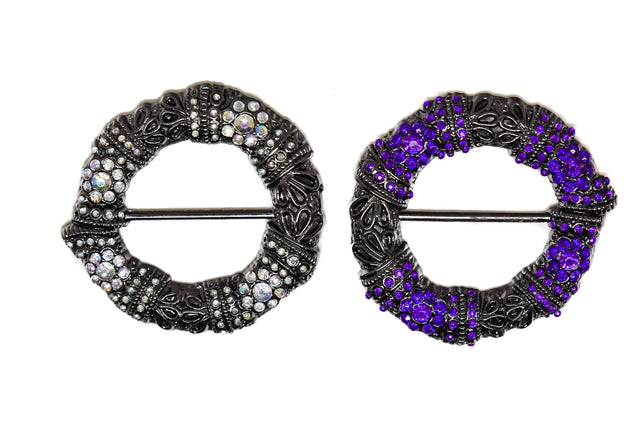 Rhinestone Beaded Ribbon Slider 3"