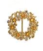 Gold Floral Wreath Ribbon Slider 3x3