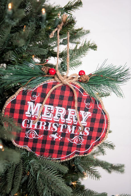 10” Merry Christmas Ornament