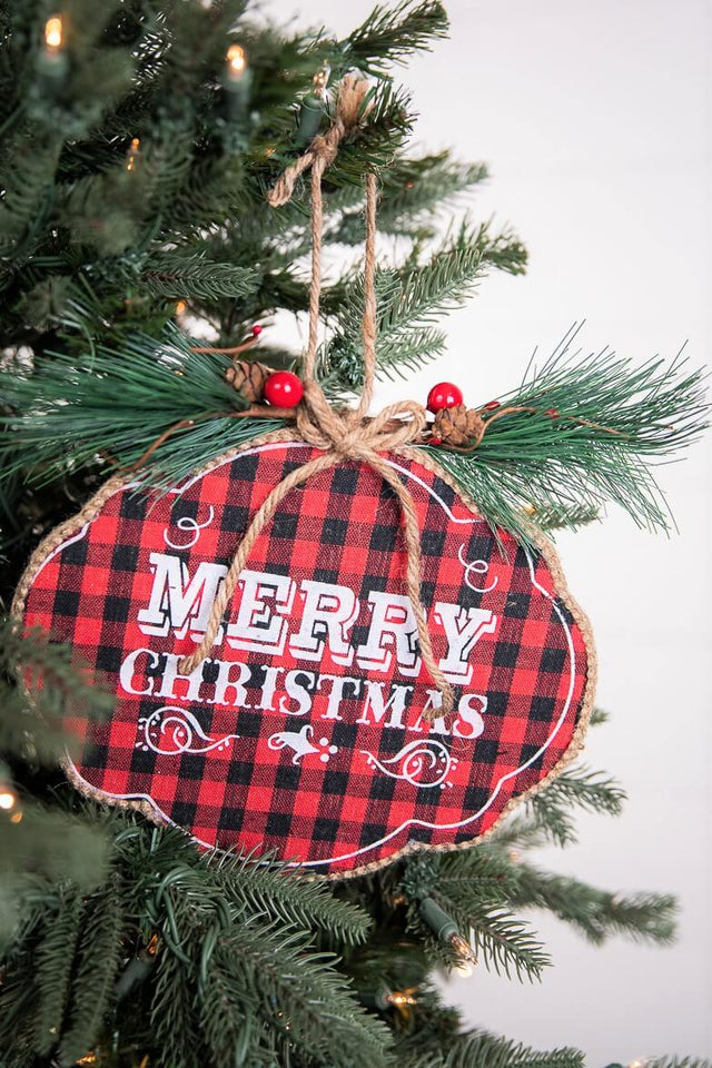 10” Merry Christmas Ornament
