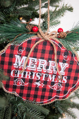 10” Merry Christmas Ornament
