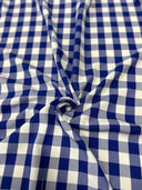 1 Yard Buffalo Check Polyester Poplin Fabric 60" Wide for Tablecloths, Drapes & Decor