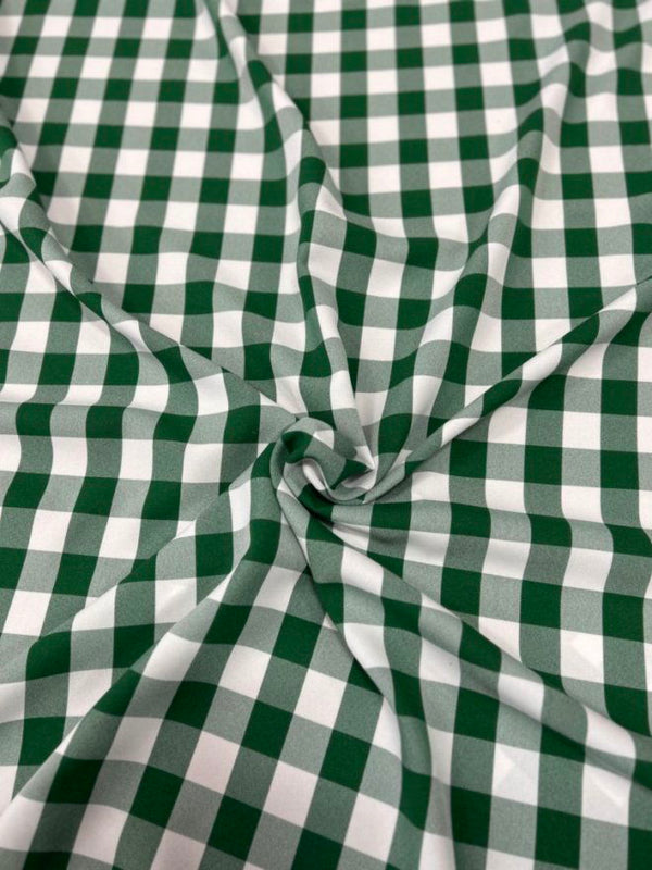1 Yard Buffalo Check Poly Poplin Fabric 60” Wide for Table Runners Curtains & Decor
