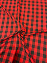 1 Yard Buffalo Check Polyester Poplin Fabric 60" Wide for Tablecloths, Drapes & Decor