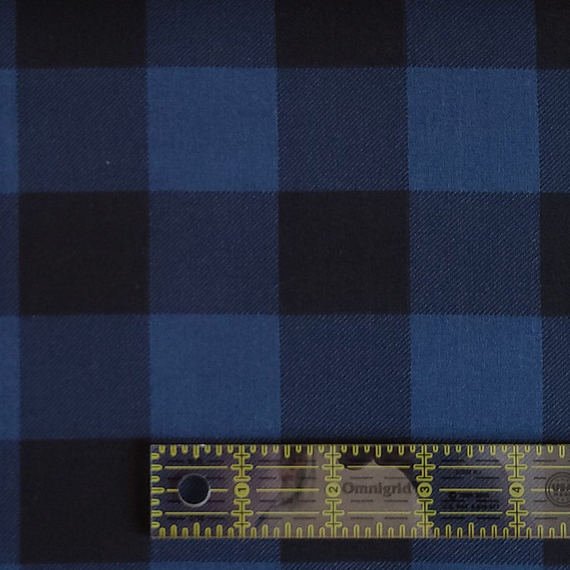 Quilting Cotton Buffalo Plaid Clearance Navy Black Gray Hunter