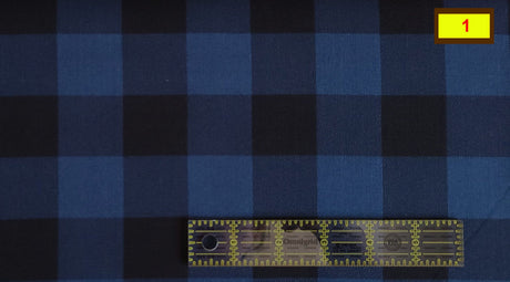 Quilting Cotton Buffalo Plaid Clearance Navy Black Gray Hunter