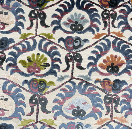 Cut Velvet Upholstery Fabric Bukhara Damask