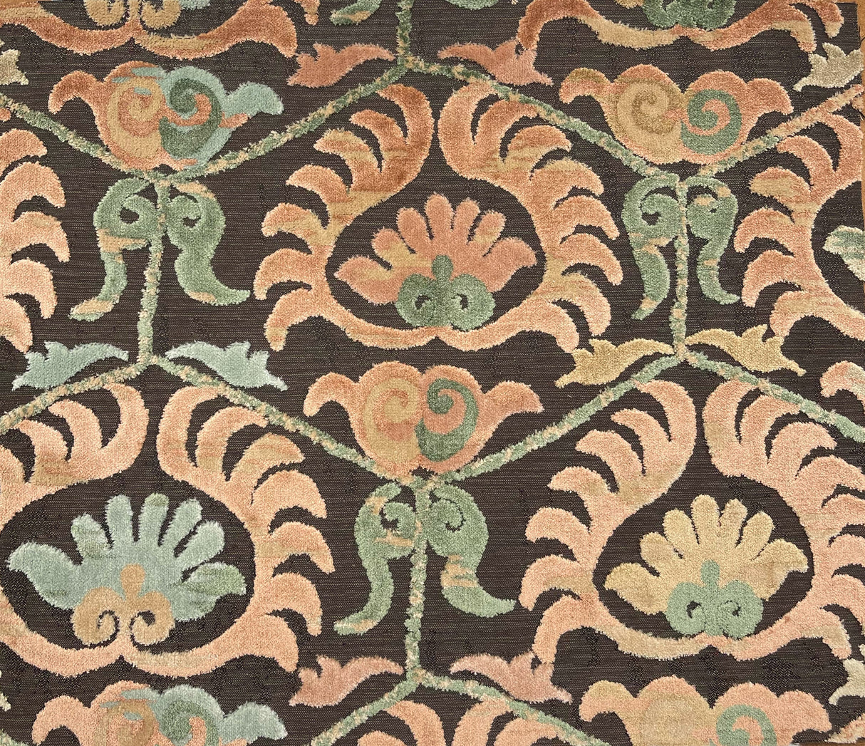 Cut Velvet Upholstery Fabric Bukhara Damask