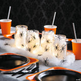 Bulk 48 Pc. Stretchable Spider Webs with Black Plastic Spiders