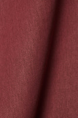 1 Yard Burgundy Linen Silk Blend Fabric Soft Finish Woven Midweight 54" Width