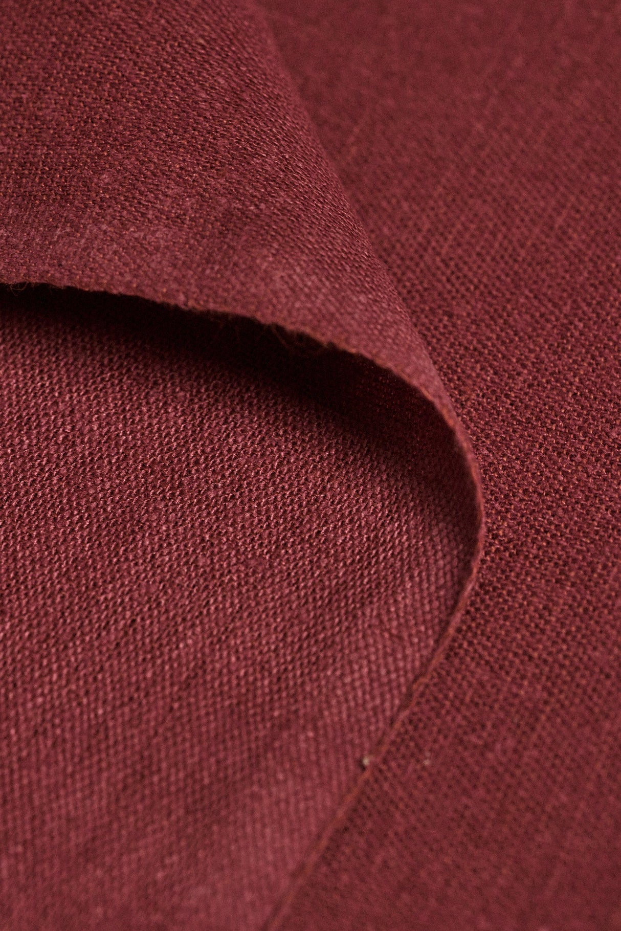 Linen Silk Blend Burgundy Fabric