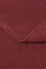 1 Yard Burgundy Linen Silk Fabric, Elegant Midweight Woven Material 54 Inches Wide