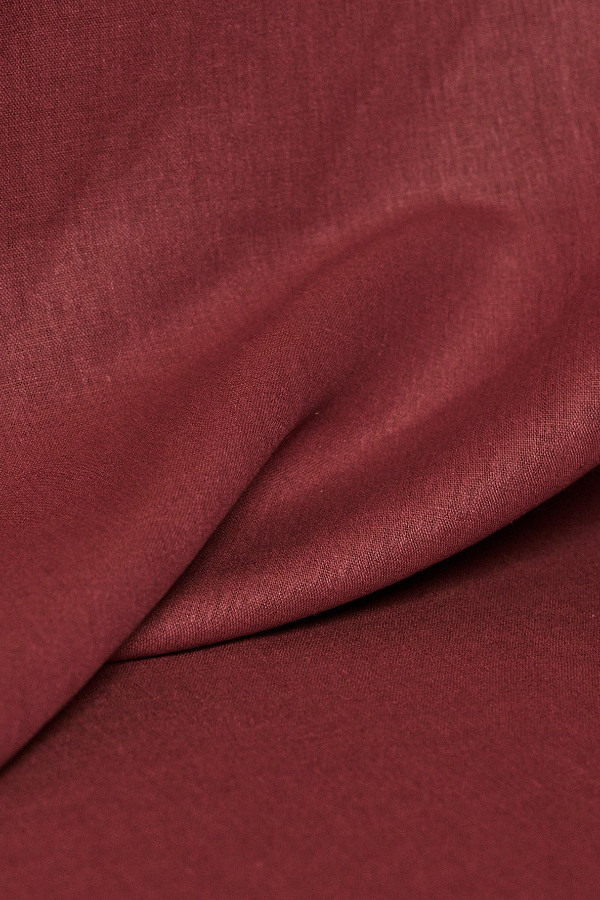 Linen Silk Blend Burgundy Fabric
