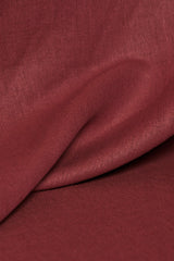 Linen Silk Blend Burgundy Fabric