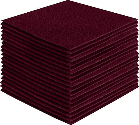 Acrylic Felt Craft Sheets Burgundy