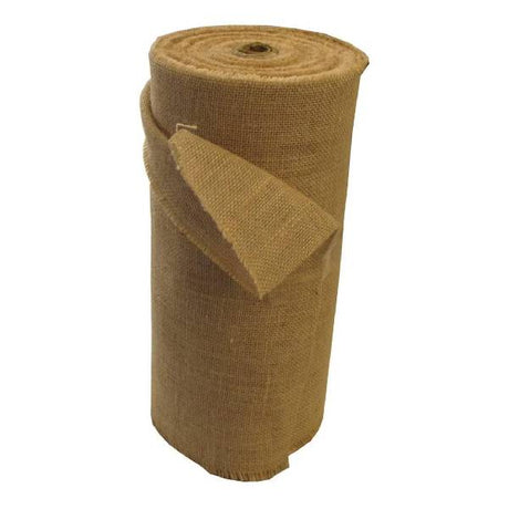 Natural Jute Burlap Fabric - Natural, 12"-14" Width