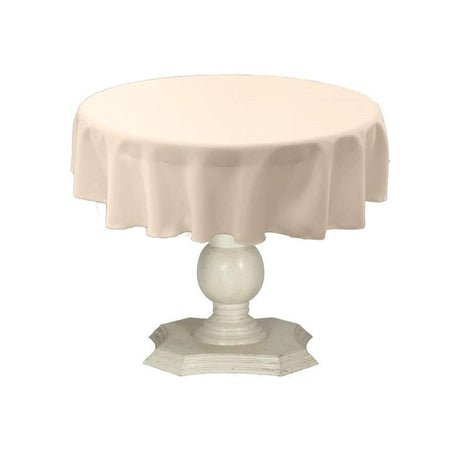 Tablecloth Dull Bridal Satin Fabric - Solid Color, 45" Round (1 Piece)