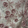 1 Yard Beaded 3D Floral Lace Fabric Embroidered on 100% Polyester Net Mesh