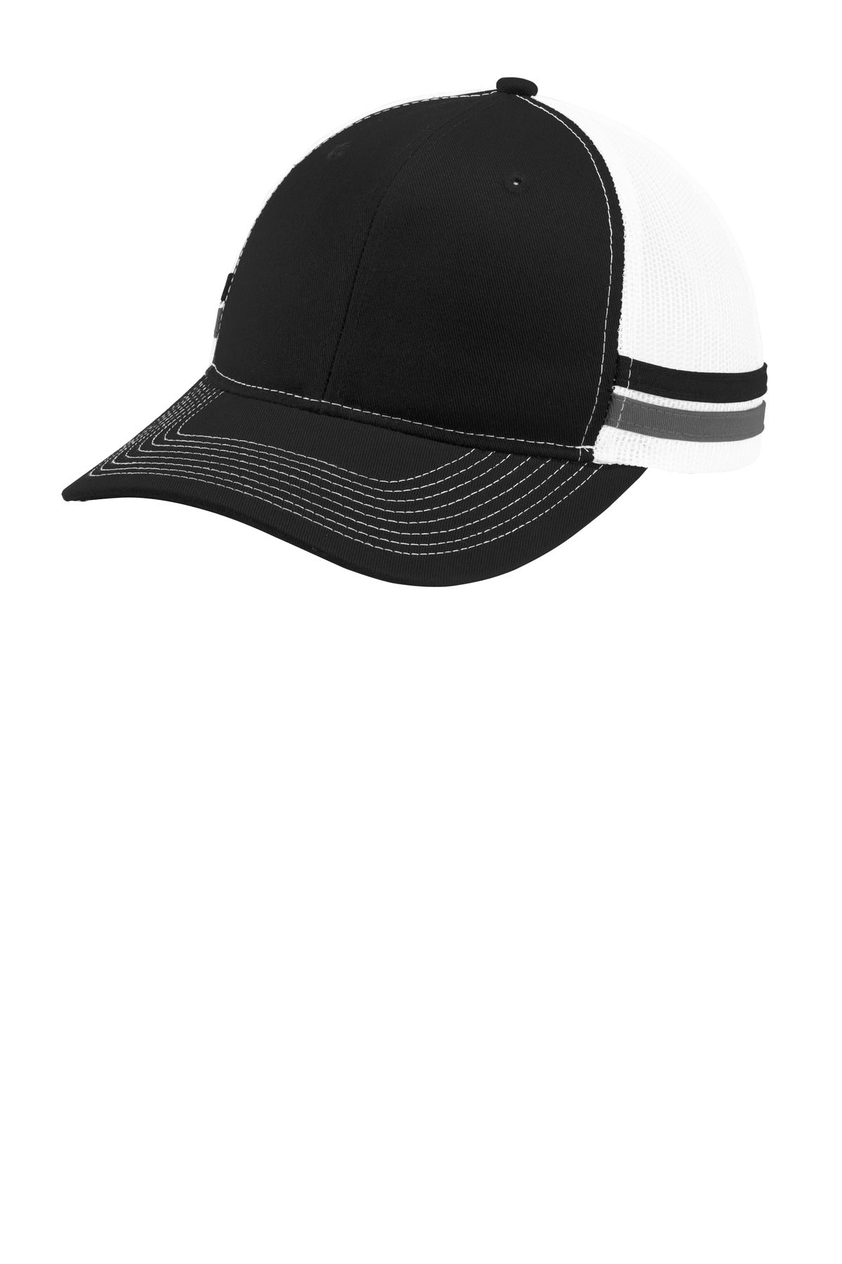 Port Authority ® Two-Stripe Snapback Trucker Cap