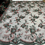 Embroidered Lace Mesh Floral