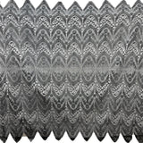 Embroidered Chantilly Lace Fabric with Eyelash Scallop