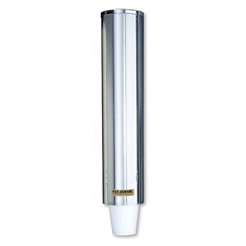 San Jamar Stainless Dispenser, for Foam Cups 4 to 10 Ounce