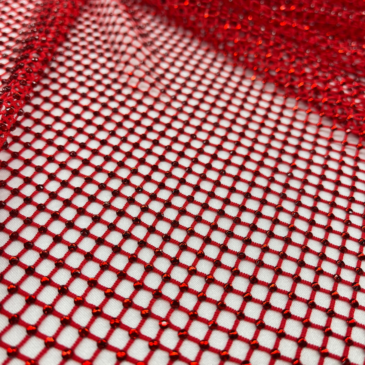 Diamond Fishnet 4-Way Stretch Fabric