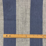 Pure Linen Yarn-Dyed Stripe Indigo