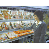 Strip Curtain for Upright Refrigerated Display Case, 48"W x 68"H