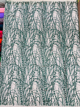 Galaxy Glitter Design Mesh Lace Polyester Fabric - Glitter Galaxy Pattern, 52-54" Width (1 Yard)