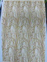 Galaxy Glitter Design Mesh Lace Polyester Fabric - Glitter Galaxy Pattern, 52-54" Width (1 Yard)