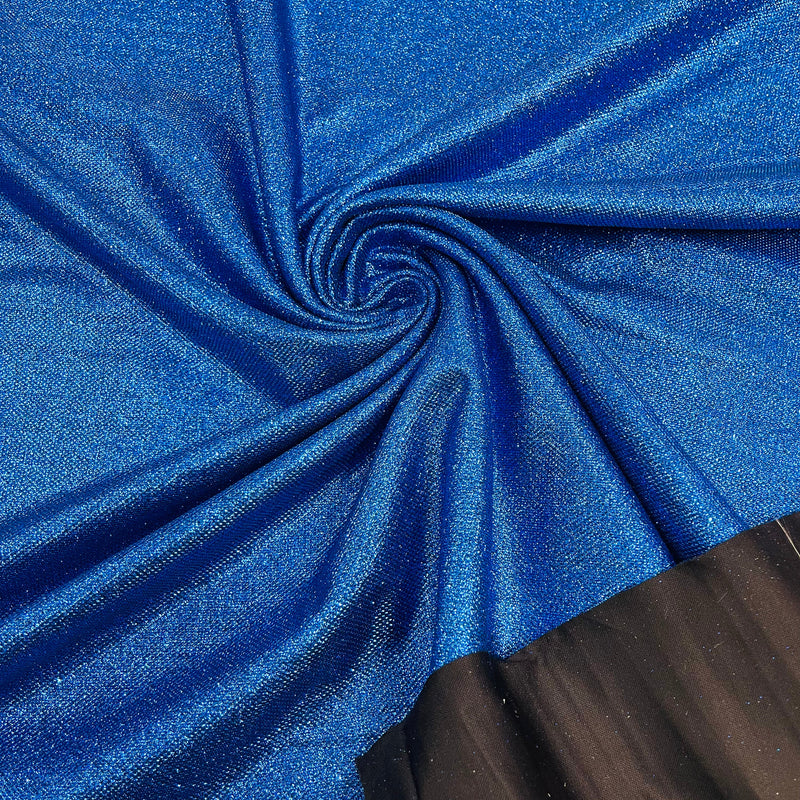 Stretch Shimmer Glitter Polyester Spandex Fabric - Shimmer Glitter, 58-60" Width (1 Yard)